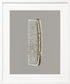 gold glitter comb white frame